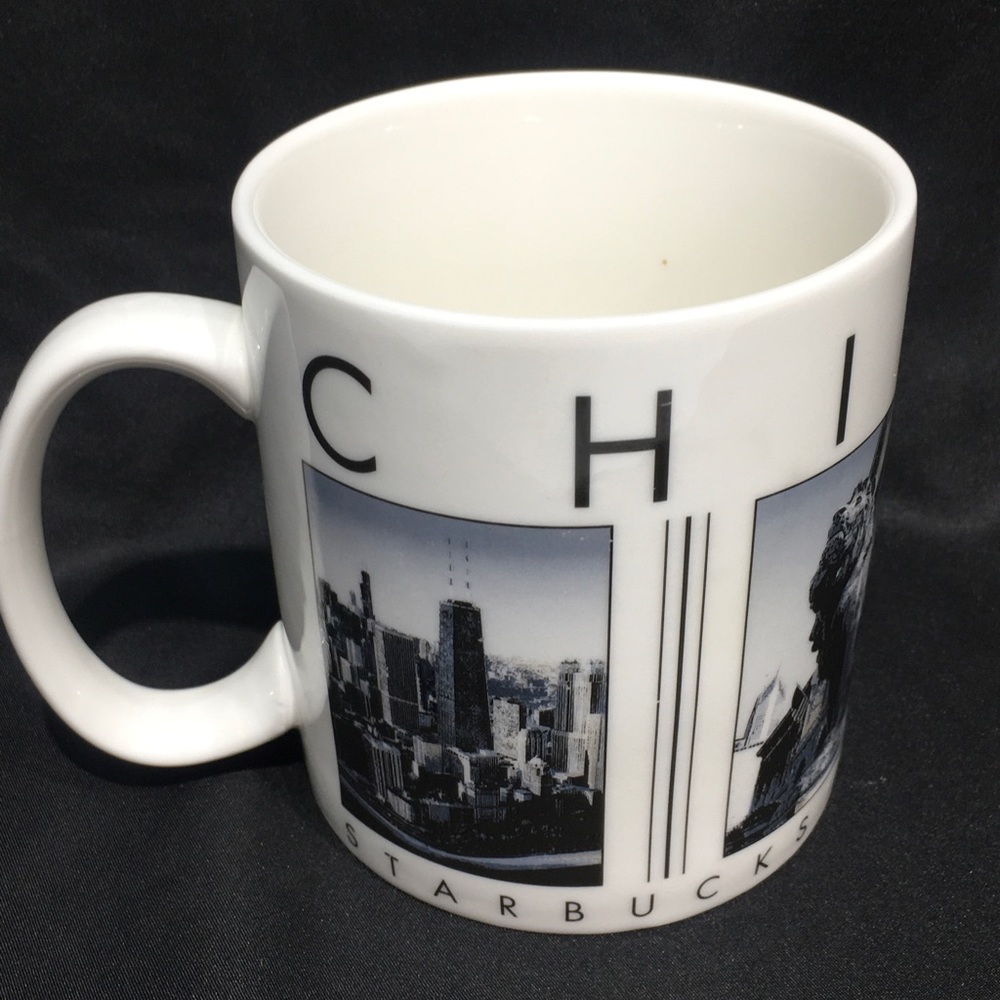 Starbucks Barista City Scenes Chicago Mug 2003 Lions Hancock Theatre 16 oz